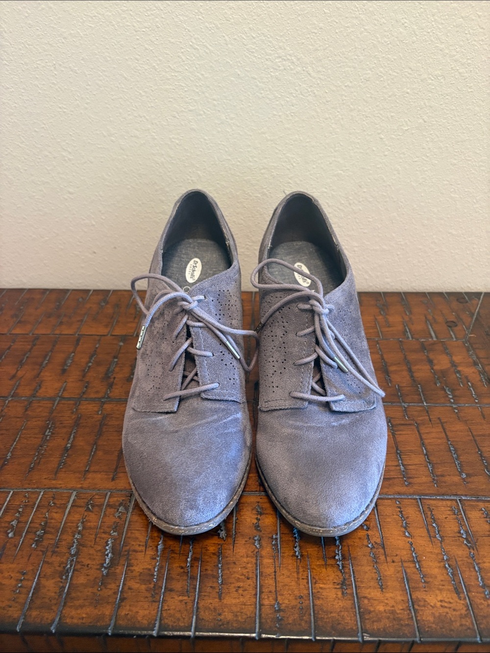 Dr. Scholl's Grey Oxford Heels Size 9.5 - Picture 2 of 7